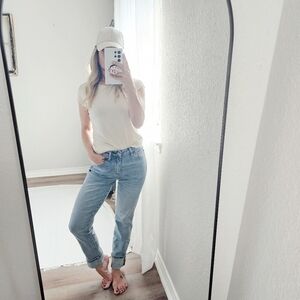 Judy Blue HR Cuffed Jeans No Distressing Vintage Wash Boyfriend Regular Plus NEW